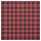 Rood & zwart geruit gingham stof (Swatch)