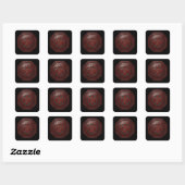 Rood & zwart geruit Keltische knoop in een frame Vierkante Sticker (Vel)