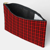 Rood zwart geruit patroon groot etui (Open)