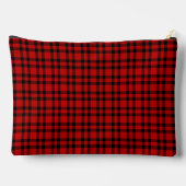 Rood zwart geruit patroon groot etui (Achterkant)