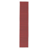 Rood zwart geruit patroon medium tafelloper (Voorkant)
