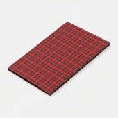 Rood zwart geruit patroon post-it® notes (Schuin)