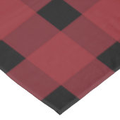 Rood zwart geruit patroon tafelkleed (Gekanteld)