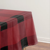 Rood zwart geruit patroon tafelkleed (Voorbeeld)