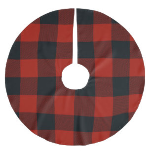Rood & Zwart Geruite Vierkanten Buffel Plaid Kerstboom Rok