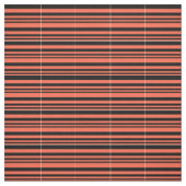 Rood & zwart gevoerd patroon stof (Swatch)