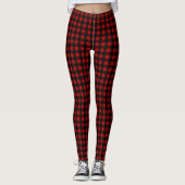 Rood & Zwart Gingham - Leggings (Voorkant)