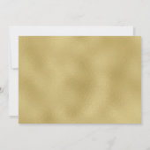 Rood Zwart Goud 18e Verjaardag Uitnodiging (Achterkant)