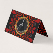 Rood Zwart + Goud Funky Gotische Creatieve