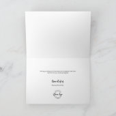 Rood Zwart & Goud Happy Holiday Script gebladerte Feestdagen Kaart (Binnen)