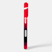 Rood zwart grafisch dier print Case-Mate iPhone case (Achterkant / Rechts)