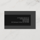 Rood Zwart Grijs Fotografie Visitekaartje (Achterkant)