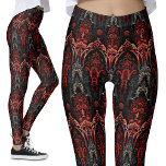 Rood, zwart, grijs gotisch filigraan kant leggings<br><div class="desc">Rode, zwarte, grijze gotische architectuur Leggings | Filigree Lace Design Ontdek de ingewikkelde schoonheid van mijn Red, Black en Grey Gothic Architecture Leggings, met een filigraan kanten patroon. Dit alternatieve patroon doet denken aan gotische bogen en middeleeuwse kerken. Perfect voor diegenen die op zoek zijn naar de essentie van gotische...</div>