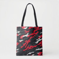 Rood Zwart Grijs Wit Camouflage Camo Patroon