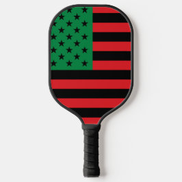 Rood Zwart Groen Afro-Amerikaanse Vlag Pickleball Paddle