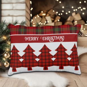 Rood Zwart Groen Gezellig Tartan Accent Kussen