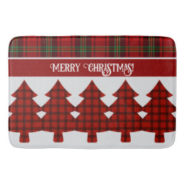 Rood Zwart Groen Gezellig Tartan Badmat