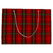 Rood Zwart Groen Gezellig Tartan Groot Cadeauzakje (Achterkant)