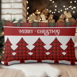 Rood Zwart Groen Gezellig Tartan Kussen