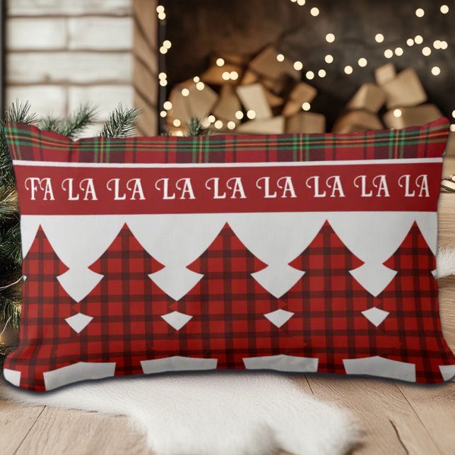 Rood Zwart Groen Gezellig Tartan Kussen (Creator heeft geüpload)