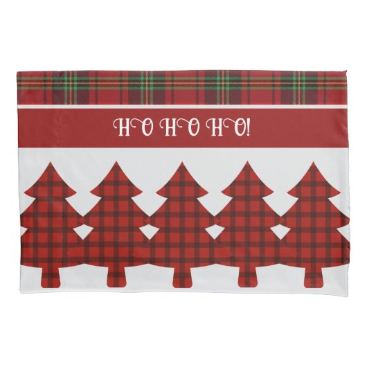 Rood Zwart Groen Gezellig Tartan Kussensloop (Voorkant)