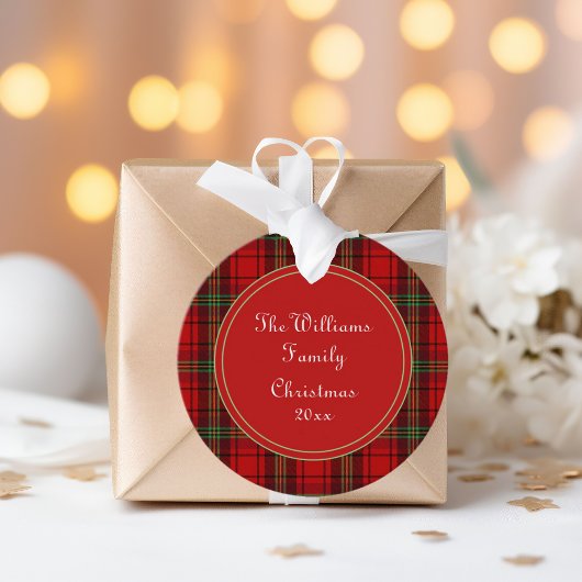 Rood Zwart Groen - Gezellige Plaids Bedankjes Labels