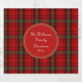 Rood Zwart Groen - Gezellige Plaids Bier Etiket (Enkel label)