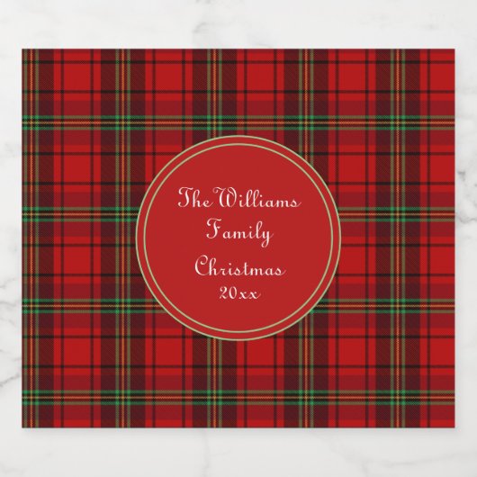 Rood Zwart Groen - Gezellige Plaids Bier Etiket (Enkel label)