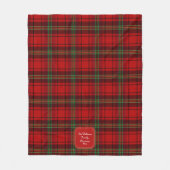 Rood Zwart Groen Gezellige Plaids Fleece Deken (Voorkant)