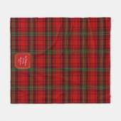 Rood Zwart Groen Gezellige Plaids Fleece Deken (Voorkant (Horizontaal))