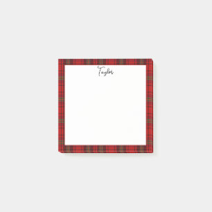 Rood Zwart Groen Gezellige Plaids Post-it® Notes