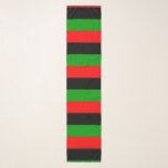 Rood, zwart, groen Horizontale Pan-Afrikaanse Vlag Sjaal<br><div class="desc">Chiffon sjaal met de rode,  zwarte en groene horizontale Pan-Afrikaanse vlag. Deze vlag staat ook bekend als de Afro-Amerikaanse vlag en de Zwarte Bevrijdingsvlag. . Modern en trendy,  perfect voor elke outfit.</div>