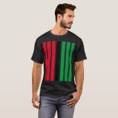 Rood Zwart Groen Kwanzaa T-shirt (Voorkant volledig)