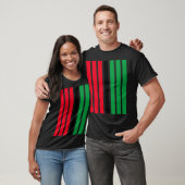 Rood Zwart Groen Kwanzaa T-shirt (Unisex)