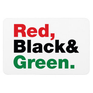 Rood, Zwart & Groen. Magneet