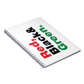 Rood, Zwart & Groen. Notitieboek (Rechterzijde)