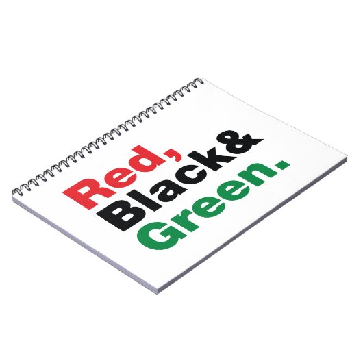 Rood, Zwart & Groen. Notitieboek (Linkerzijde)