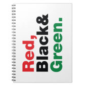 Rood, Zwart & Groen. Notitieboek (Voorkant)