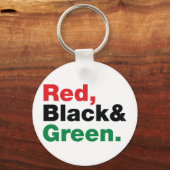 Rood, Zwart & Groen. Sleutelhanger (Voorkant)