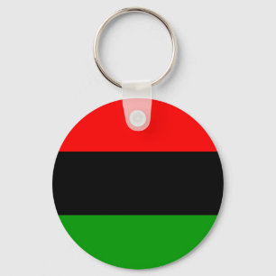 Rood-Zwart-Groene Pan-Afrikaanse Vlag Sleutelhanger