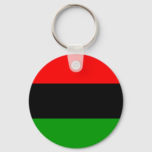 Rood-Zwart-Groene Pan-Afrikaanse Vlag Sleutelhanger (Voorkant)