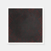 Rood & Zwart Grunge Gothic Servet (Voorkant)