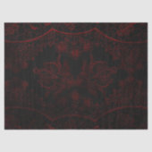 Rood & Zwart Grunge Gothic Tissuepapier (Voorkant)