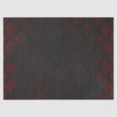 Rood & Zwart Grunge Gothic Tissuepapier (Voorkant)
