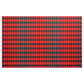 Rood Zwart Harlekijn Diamanten Dammen Design Stof (Yard (91,4 cm))