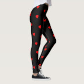Rood Zwart Hart Leggings (Rechts)