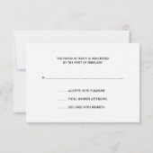 Rood Zwart Hockey Bar Mitzvah RSVP (Achterkant)