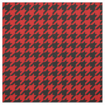 Rood, Zwart Houndstooth Patroon #2M