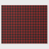 Rood Zwart Houthakkers Schotse Plaid Cadeaupapier (Vlak)