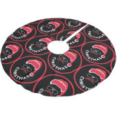 Rood Zwart Kerstfeest Kerstboom Rok (Gekanteld)